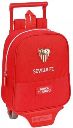 Sevilla Fútbol Club Torba Szkolna Z Kółkami Czerwony 22X27X10Cm