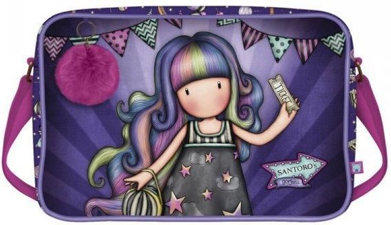Sacco Piano Gorjuss Fairground Up And Away – Borsa In Tessuto Con Illustrazione Esclusiva, Stile Vintage, Perfetta Per Accessori E Collezionisti