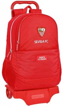 Sevilla Fútbol Club Torba Szkolna Z Kółkami Czerwony 32X44X16Cm
