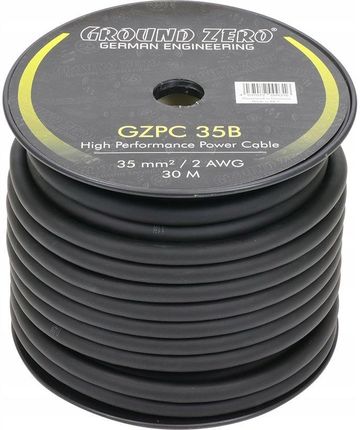 Ground Zero Gzpc 35B kabel zasilający 35mm2 czarny