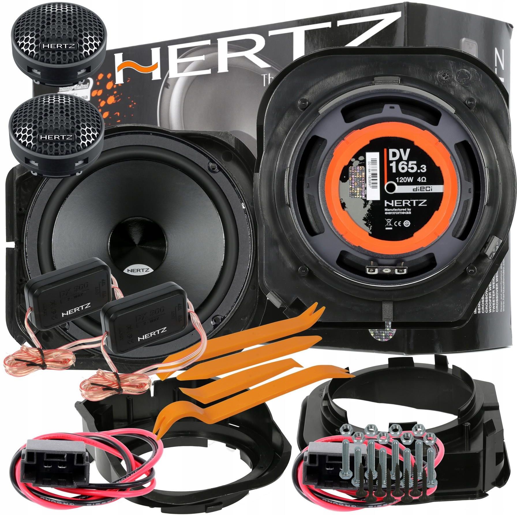Hertz DSK 165.3 Kit Altoparlanti 2 Vie 16.5 Cm + Adattatori Per Mercedes Classe C W202 (fino Al 2001) - Suono Potente - 3