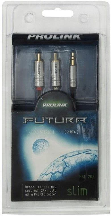 PRO-LINK KABEL JACK3,5MM CINCH 3M HI-END FUTURA SLIM FSL203