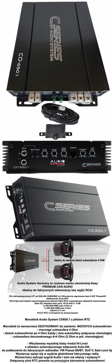 фото Автопідсилювач Audio System CO100.2
