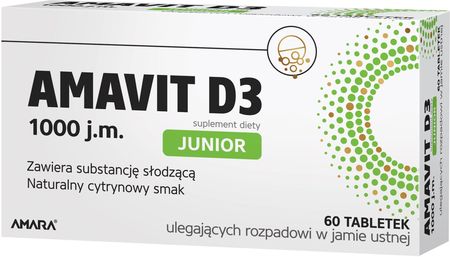 AMAVIT D3 Junior 1000 j.m. 60 tabl.