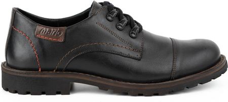 Buty męskie trzewiki skórzane 940MP czarne