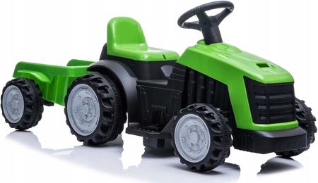 Coil traktor z przyczepą na akumulator zielony