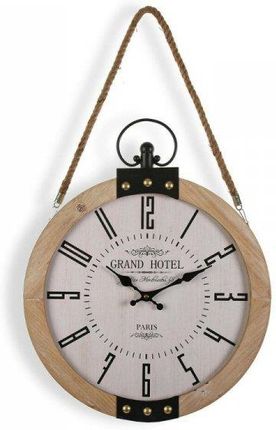 Versa Zegar Ścienny Grand Hotel Bl Drewno Mdf 40X6,5X47Cm