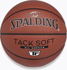 Spalding Piłka Do Koszykówki Tack Soft Brązowa 76941Z - Piłki do koszykówki