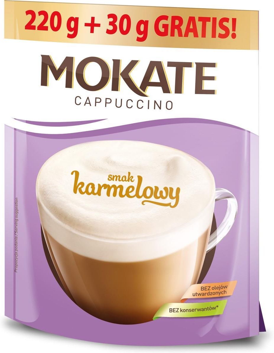 Kawa Mokate Cappuccino Karmelowe 250g Big Pack - Ceny I Opinie - Ceneo.pl