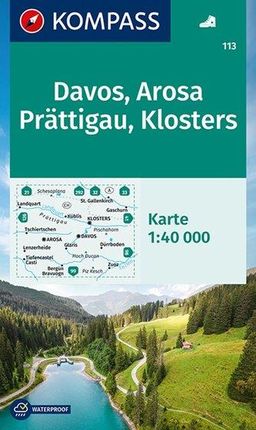 KOMPASS Wanderkarte Davos, Arosa, Prättigau, Klosters 1:40 000  LZ bis 2026 KOMPASS-Karten GmbH