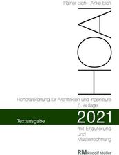 HOAI 2021 - Textausgabe Honorarordnung Für Architekten Und Ingenieure ...