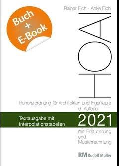 HOAI 2021 - Textausgabe mit Interpolationstabellen - mit E-Book (PDF) Eich, Rainer
