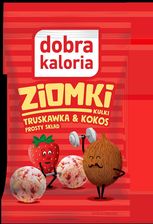 Zdjęcie Dobra Kaloria Kulki Ziomki truskawka i kokos 24g - Brodnica