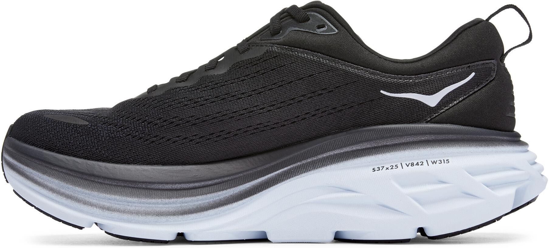 Hoka One Bondi 8 Running Shoes Men Czarny Biały