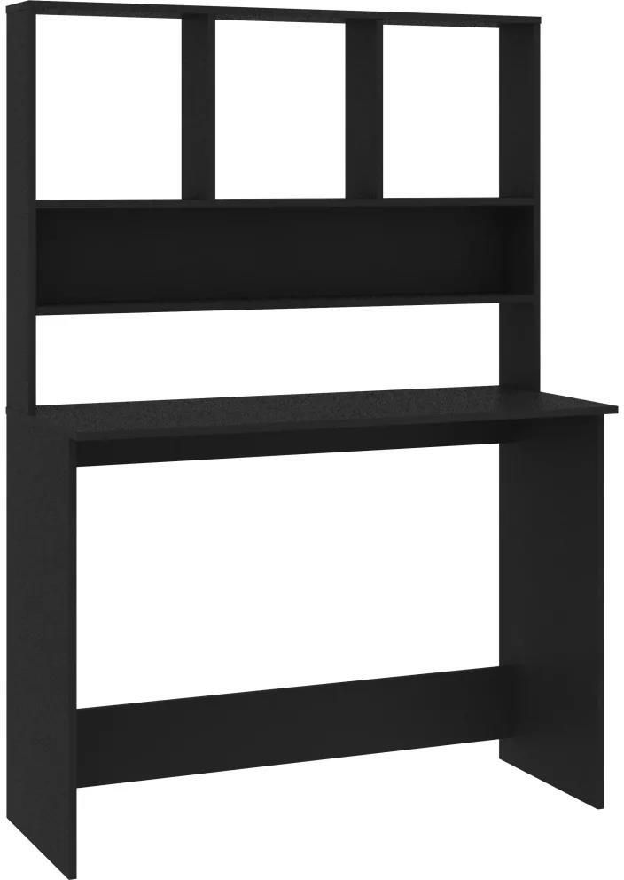 Vidaxl Biurko Z Półkami Czarne 110X45X157cm - Opinie i atrakcyjne ceny ...
