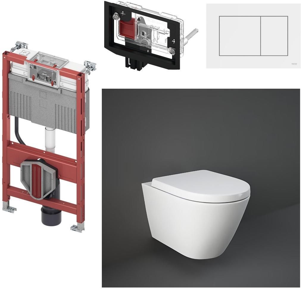 Zestaw podtynkowy Rak Ceramics Resort Rimless Tece Now GSRESNOR+T98 ...