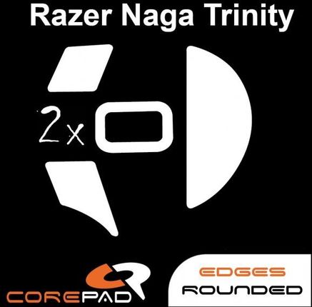 2 x CorePad Ślizgacze do Razer Naga Trinity