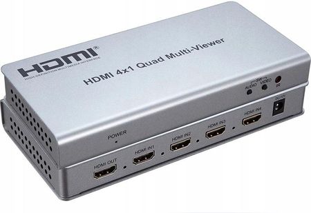 Pawonik DZIELNIK HDMI 4 na 1 QUAD MULTI VIEWER PRZEŁĄCZNIK (343JL0401QM)