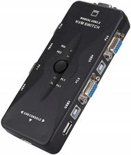 Zdjęcie Pawonik Przełącznik KVM VGA 4x1 Switch 3xUSB HUB BOX (268JLV0401K) - Poznań