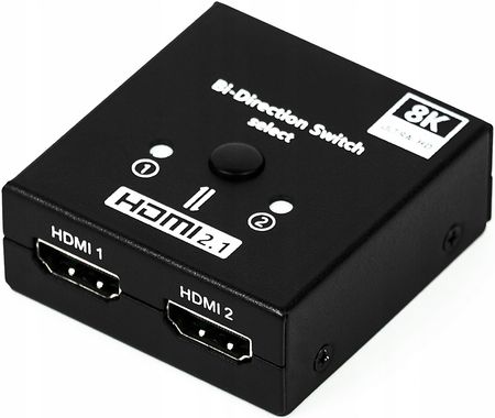 Pawonik SWITCH HDMI 2.1 2x1 SPLITTER 1x2 8K DWUKIERUNKOWY (347JL8K0201)