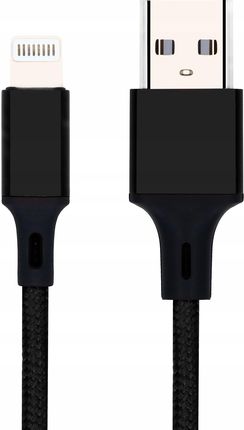 Pawonik WZMOCNIONY KABEL USB LIGHTNING IPHONE NYLON 2,4A 1,5m (183JLLC015B)