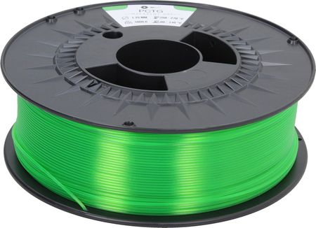 3DJAKE PCTG przezroczysty zielony - 2,85 mm / 1000 g
