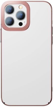 Przeźroczyste Etui Baseus Glitter do iPhone 13 Pro Max (różowe) (105688)