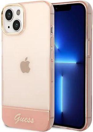 Guess GUHCP14MHGCOP iPhone 14 Plus 6,7" różowy/pink hardcase Translucent (650255)