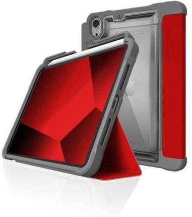 STM Dux Plus - Etui pancerne iPad mini 6 (2021) MIL-STD-810G z funkcją ładowania Apple Pencil (Red) (19847)