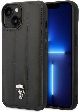 Karl Lagerfeld KLHCP14SPSQPK iPhone 14 6,1" hardcase czarny/black Puffy Ikonik Pin (KF001085)
