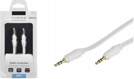 Kabel Aux Audio mini mały jack 3,5mm Vivanco 80cm