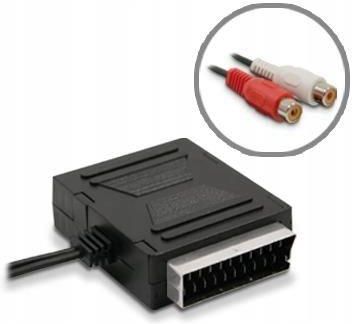 Switch SCART Metronic 5 Ingressi 1 Uscita Per TV, Connettori A 21 Pin, Nero