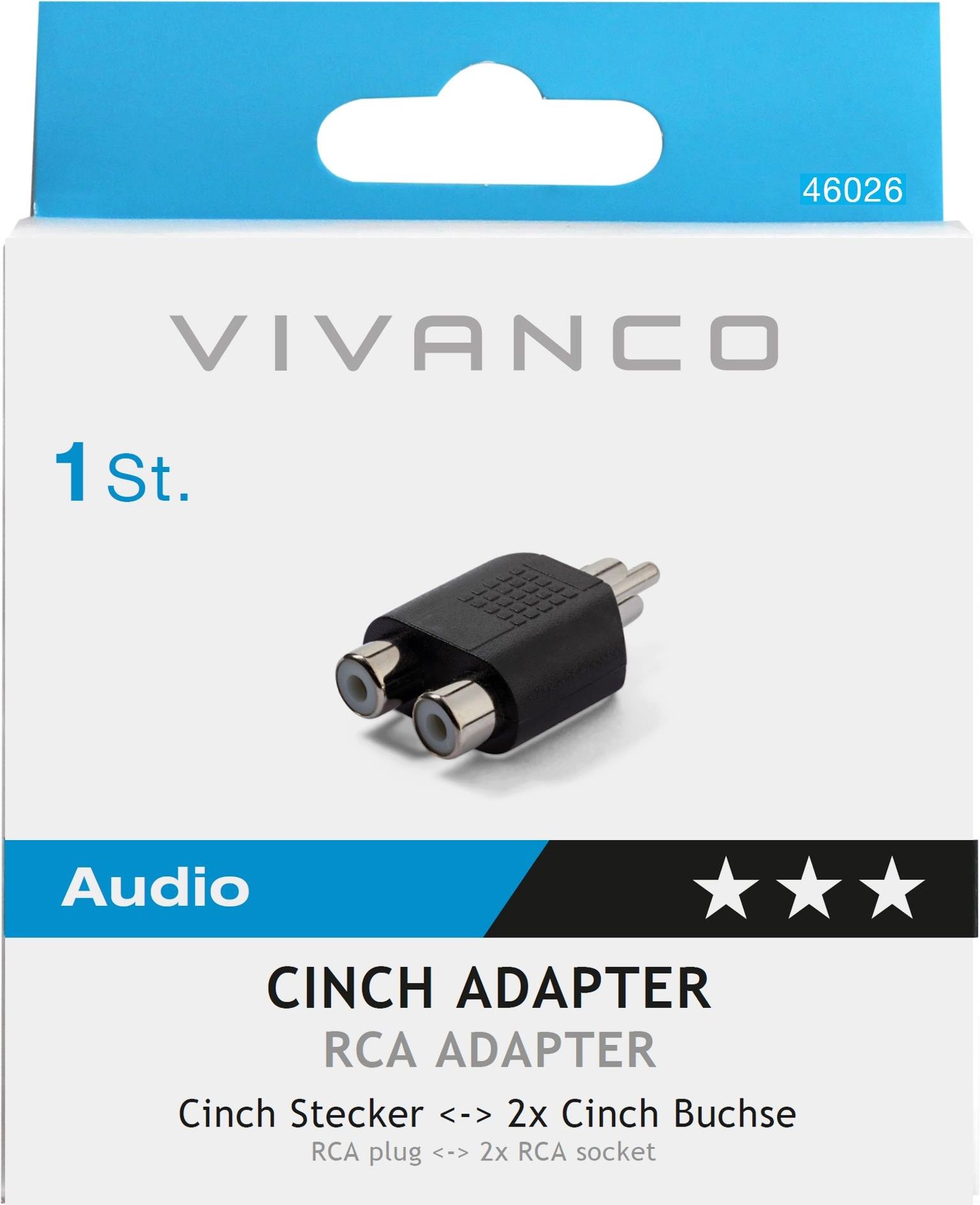 VIVANCO ADAPTER Y 1XRCA WTYK 2XRCA GNIZDA JAKOŚĆ (46026) Opinie i ceny na Ceneo.pl