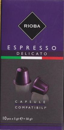 Rioba Espresso Delicato 11 Kapsułek Z Kawą Do Nespresso