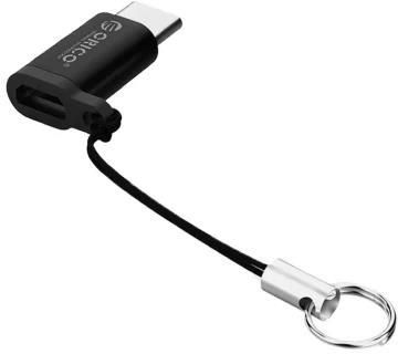 Orico ADAPTER MICROUSB - USB-C (Z ZAWIESZKĄ) (CBTMT01BKBP)
