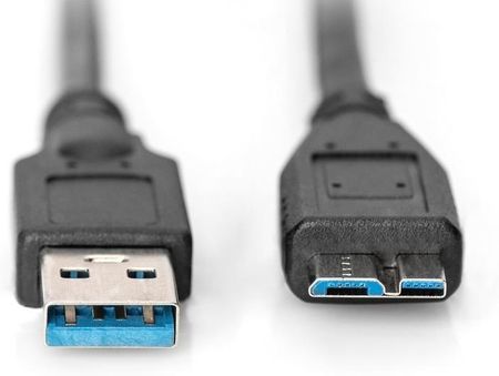 Kabel DIGITUS USB 3.1 Gen.1 SuperSpeed 5Gbps Typ A/microB M/M czarny 1m
