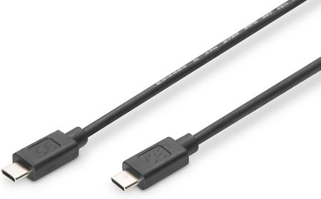 Digitus Kabel USB 2.0 HighSpeed Typ C/C M/M czarny 1m