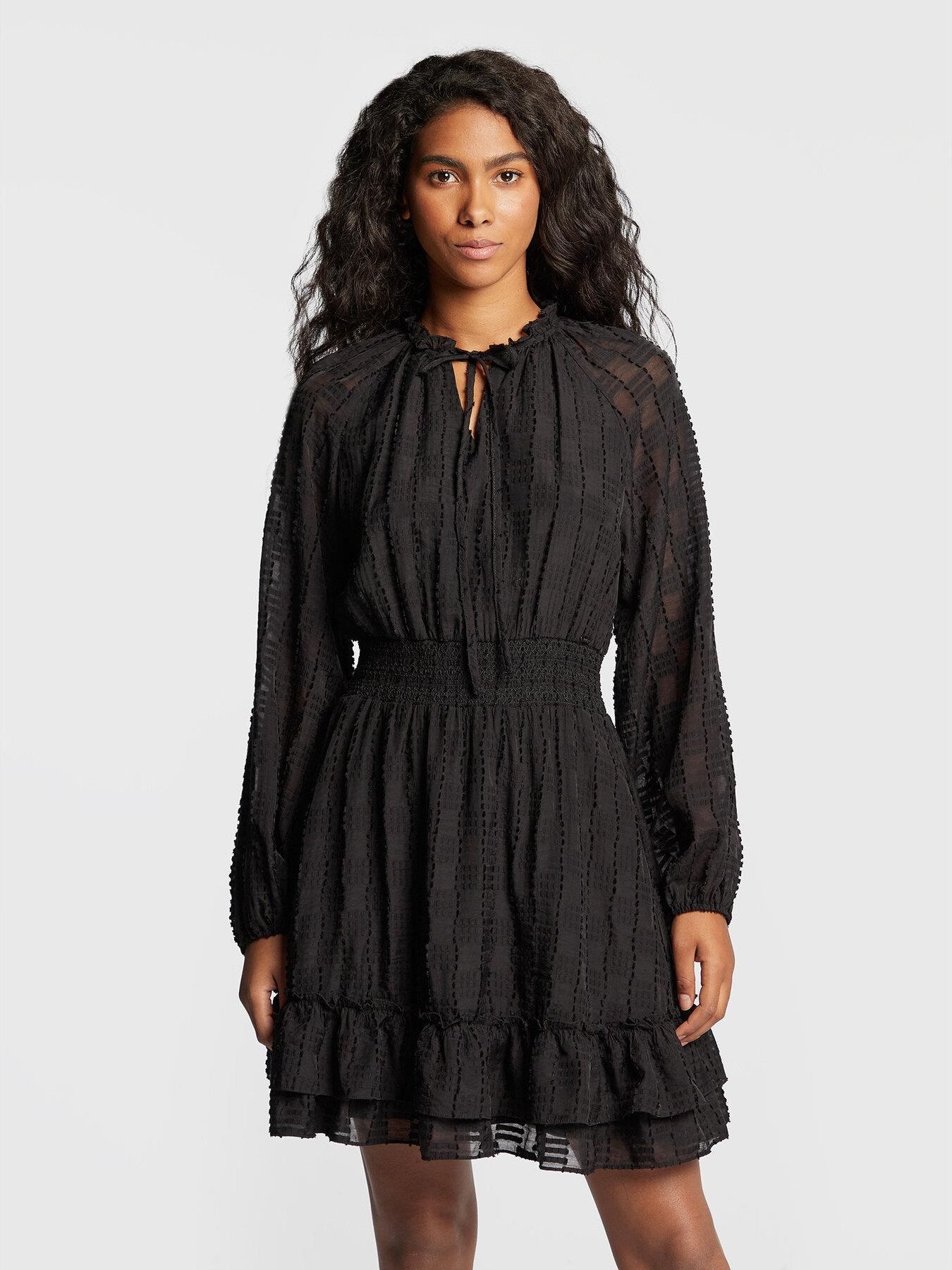 Salsa Sukienka codzienna 126470 Czarny Regular Fit Ceny i opinie