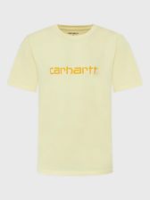 Carhartt WIP T-Shirt Script I031047 Żółty Regular Fit - zdjęcie 1