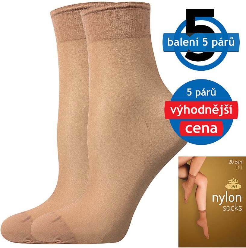 Lady B Nylon 20 Den Skarpety Nylonowe - 6 X 5 Par BM000000615800100360 ...