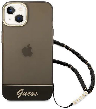 Guess GUHCP14MHGCOHK iPhone 14 Plus 6,7" czarny/black hardcase Translucent Pearl Strap (646780) (646780)