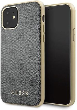 Guess GUHCN61G4GG iPhone 11 6,1" / Xr szary/grey hard case 4G Collection (108469)