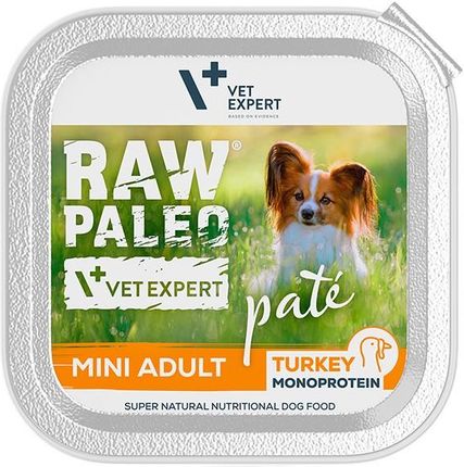 Vetexpert Raw Paleo Pate Mini Adult Turkey Indyk Pasztet 24X150G