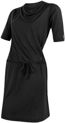 Moda Sukienki Wełniane sukienki Mangano We\u0142niana sukienka jasnoszary-czarny Elegancki 