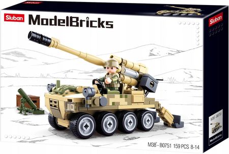 Sluban Klocki Wojsko Działo Armata Model Bricks