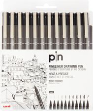 Zdjęcie Uni Pin 200 Zestaw Cienkopisów Kreślarskich 0,03 0,8 12 Szt. Czarne - Dębica