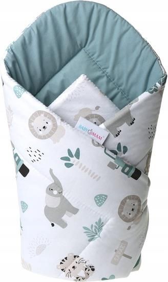 Babymam Becik Rożek Niemowlęcy Bawełna Dwustronny - zdjęcie 1 Babymam Becik Rożek Niemowlęcy Bawełna Dwustronny