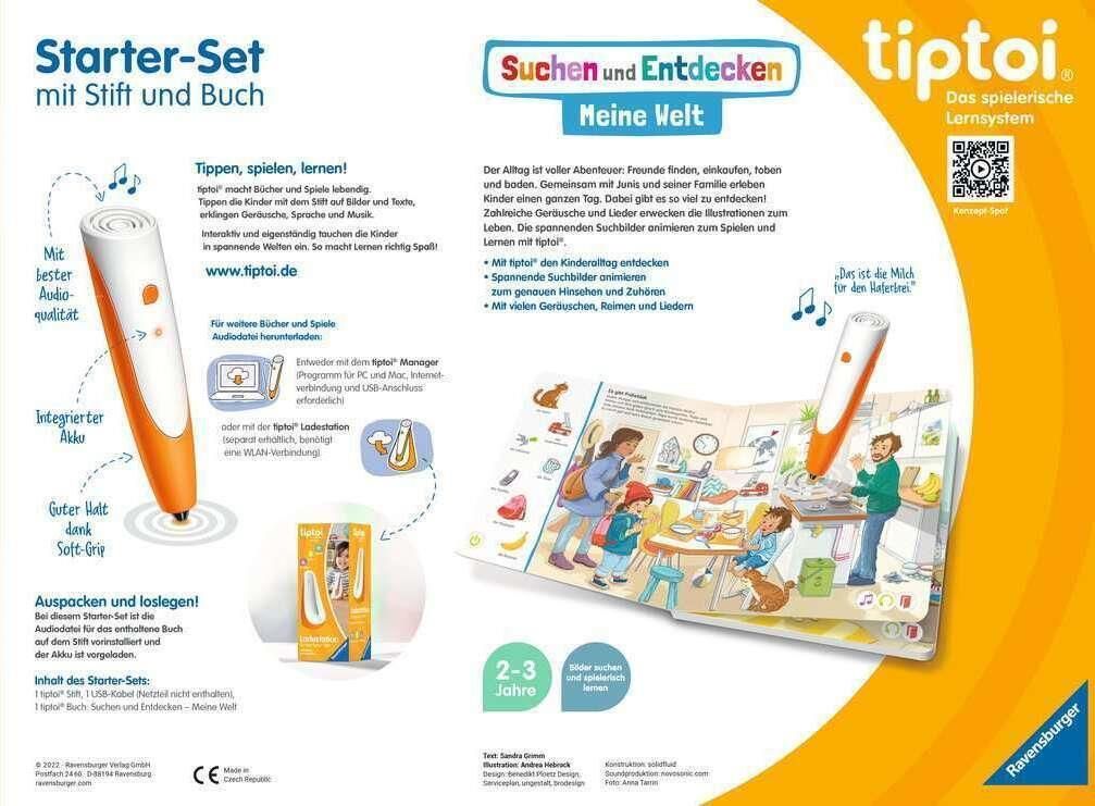 Ravensburger tiptoi Zestaw startowy: pióro i książka obrazkowa Mój