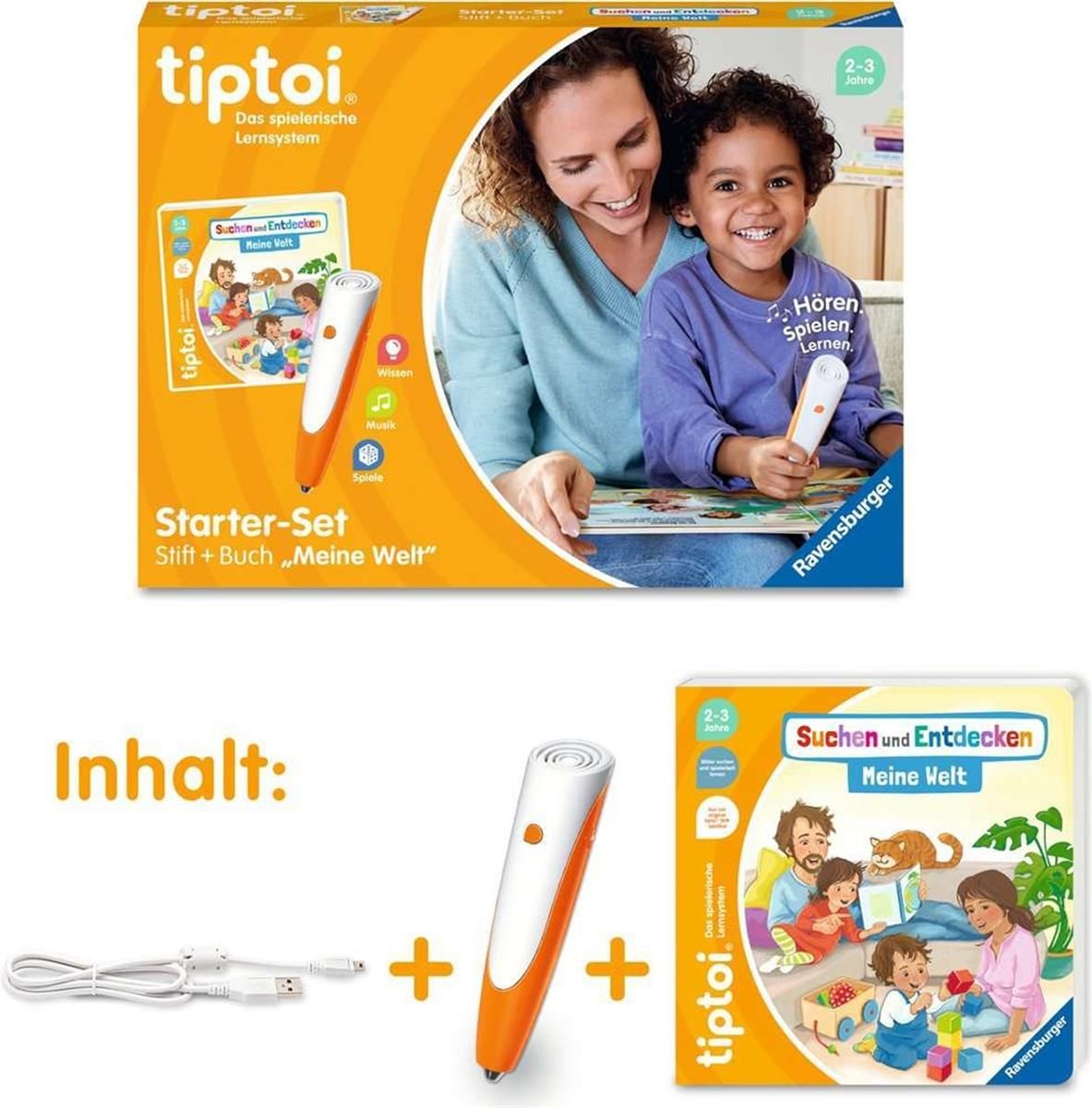 Ravensburger tiptoi Zestaw startowy: pióro i książka obrazkowa Mój