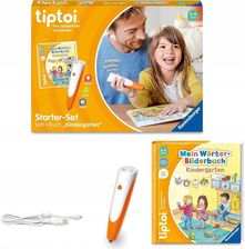 Ravensburger tiptoi Starter-Set 00113: Stift und Wörter-Bilderbuch Kindergarten- Lernsystem für Kinder ab 3 Jahren (wersja niemiecka)